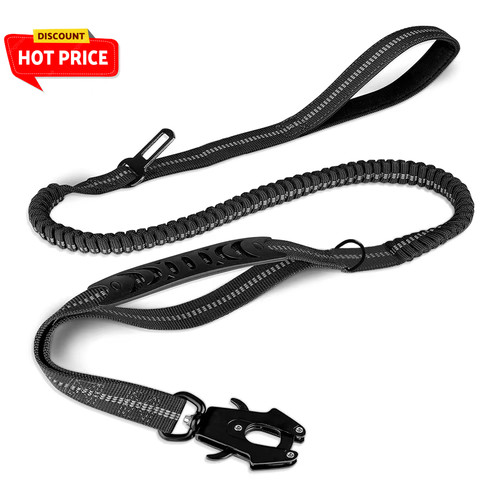 Reflective bungee dog - bungee, lead