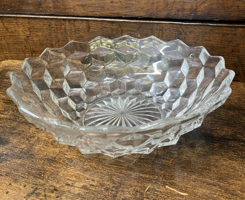 Vintage fostoria cube glass - fostoria,