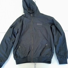 AIRWALK Jacket Large Black Mens Coat Plain Hood Padded