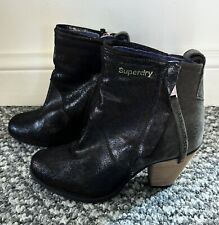 SUPERDRY Black/Grey Leather