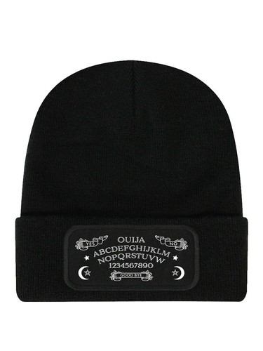 Ouija black slouch beanie - black,