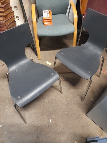 Two assembled black wingback - two,