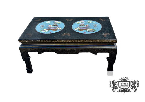 Wood coffee table painted - wood,
