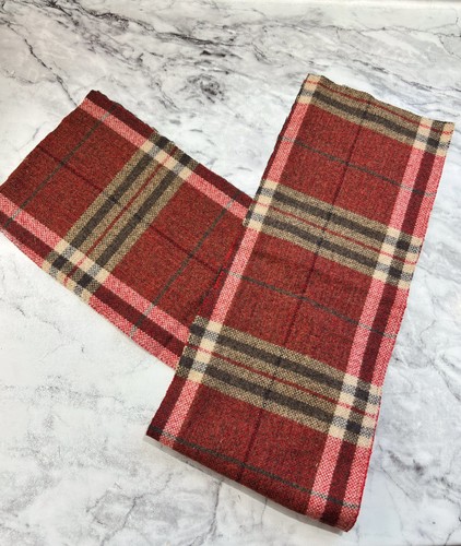 Long woven checkered fabric - long,
