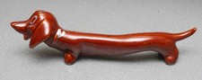 Dachshund smooth haired large ornament 15 inches long hound pedigree dog retro