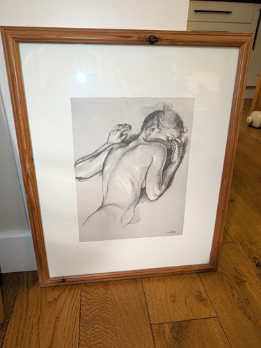 Framed print study for - , earthly