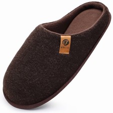 ONCAI Mens Felt Slippers Size