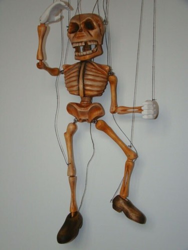 Puppet skeleton handmade - skeleton,