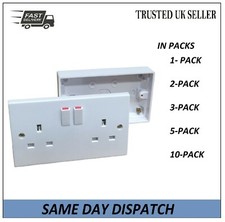 White 2 Gang Twin Double