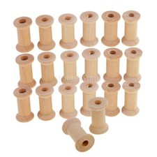 100 Pieces Empty Wooden Spools