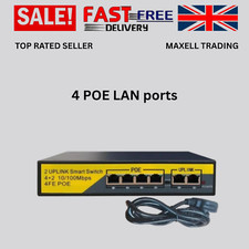 4CH POE switch with 2 Uplink