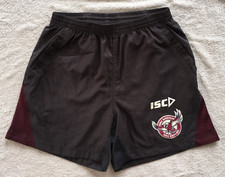Manly Warringah Sea Eagles NRL ISC rugby shorts size S
