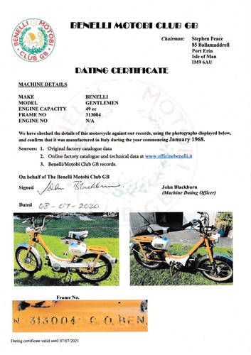 Benelli 49cc moped 1968 - 49cc,