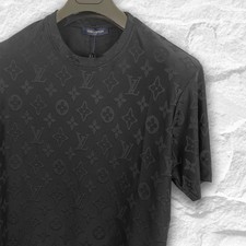 Louis Vuitton Black T-shirt Small Mono all Over - Size 2XL -Incl. Paid Duty