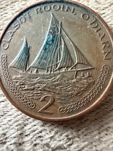 Isle man two pence - of, 2p