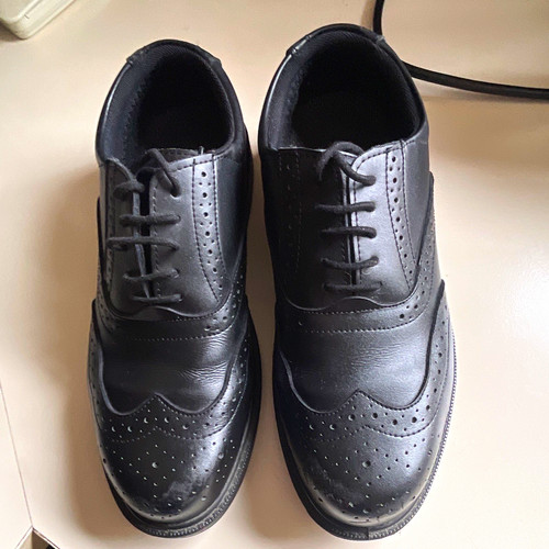 Black men brogue steel - steel, toe