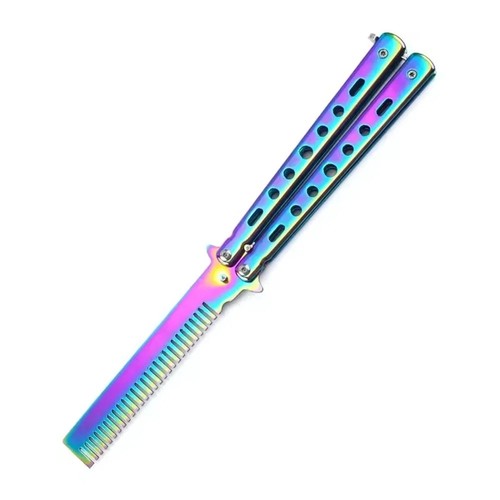 Foldable comb stainless steel - stainless,