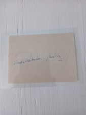 James Robertson Justice vintage signed page