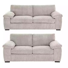 NEW ORIGINAL AMALFI FULL BACK JUMBO CORD SOFA 3+2 5 COLOURS