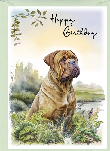 Dogue bordeaux dog - dogue, (4"x