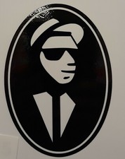 Ska man 4.5"tall 2tone mod Car Vespa Lambretta Scooter Camper  Van Decal 