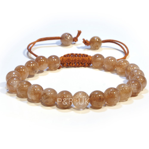 Sunstone bracelet 8mm beads - bracelet,