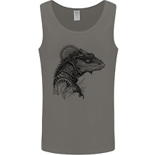 A Steampunk Iguana Lizard Reptiles Mens Vest Tank Top