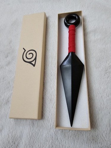 Naruto red kunai with box - a,