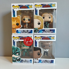 Bundle of 4 Marvel Funko Pops Captain Marvel - All Boxed 