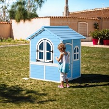 Indoor Outdoor Wooden Children PlayHouse Kids Wood Garden Child Wendy Play House