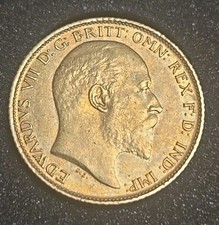 Edward VII Gold Half Sovereign 1908 Lovely Grade In Capsule