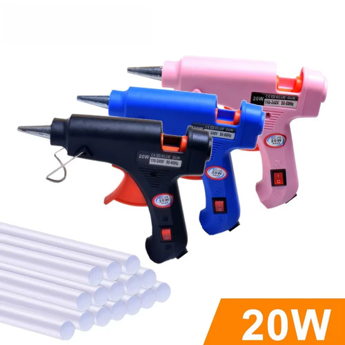 Hot melt glue gun with - glue, 30