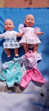 DOLLS , SOFT BODY ,  TWINS WITH BABY SOUNDS ,  30 CM,  GOOD CONDITION