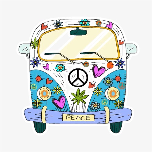 Retro bus van - retro, surf