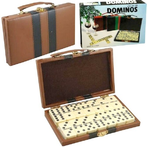 Double six dominoes set - dominoes, 28pc