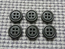 6 x Grey Pewter Gun Metal Look
