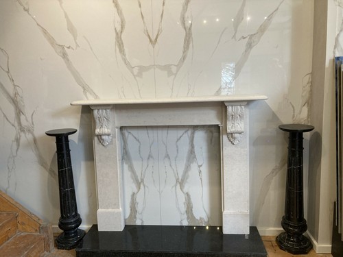 Fireplace victorian carved - fireplace,