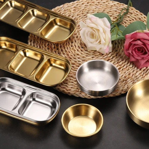 Gold stainless steel sauce - gold,