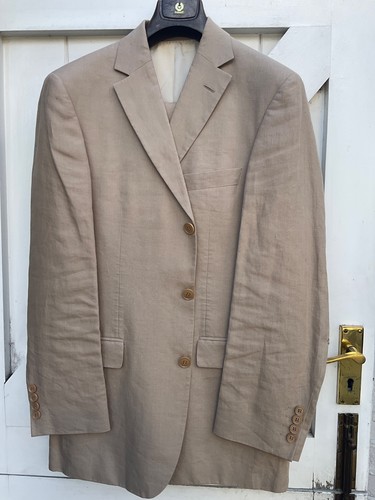Hugo boss mens beige linen - boss,