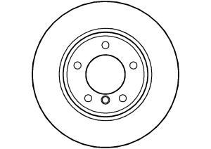 Abtex front brake - discs, vented