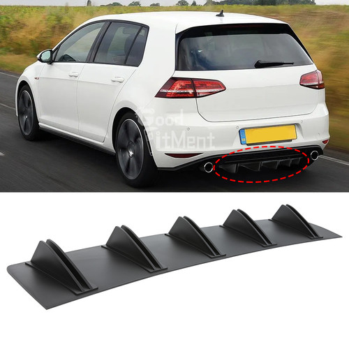 Rear bumper spoiler - rear, splitter