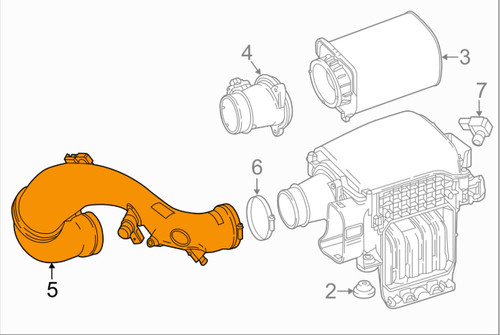 W205 air intake pipe tube - air,