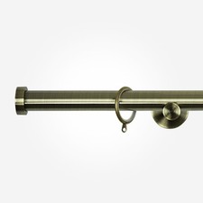 Curtain Pole Professional Quality Designer 28 mm Antique Brass Stud Finial