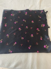 Emporio Armani Silk Vintage scarf With Pretty Flowers On Edging 66X68 Cm