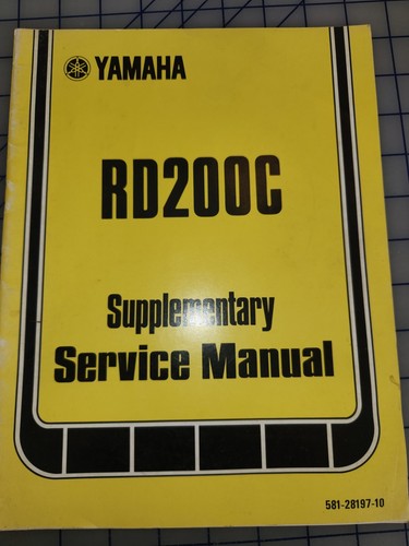 1975 yamaha rd200c service - 1975,