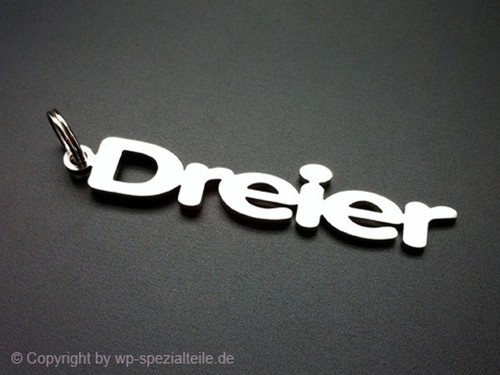 Three keychain emblem 3er - three,