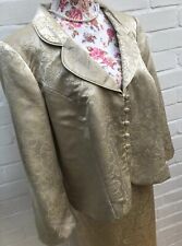 Roman Originals 2 Piece Suit Gold Yellow Jacket 20 Skirt 16 Mother Bride Outfit