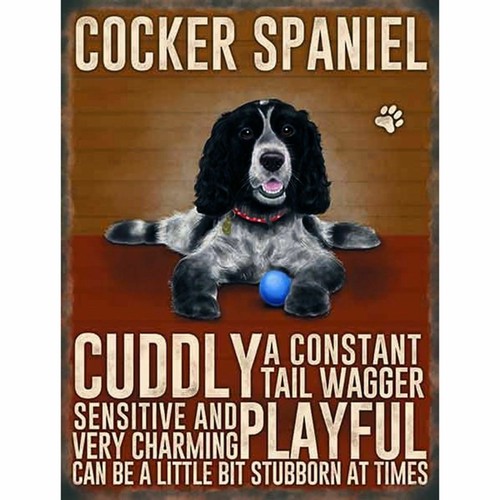 Dog breed metal - hanging, sign