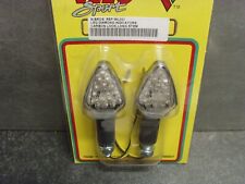 DIAMOND LED INDICATORS, CARBON LOOK ,LONG STEM 10mm FIT #DD