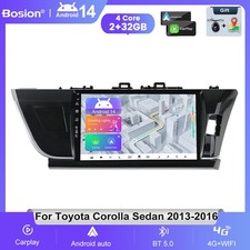 For Toyota Corolla Sedan 2013-16 Android14 Car Radio Stereo GPS Sat Nav CarPlay